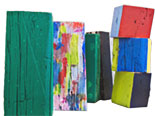 Cubes de bois, acrylique | 20 x 70 x 23 cm 2015